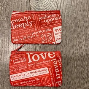 Lululemon set of 2 coins wallets new